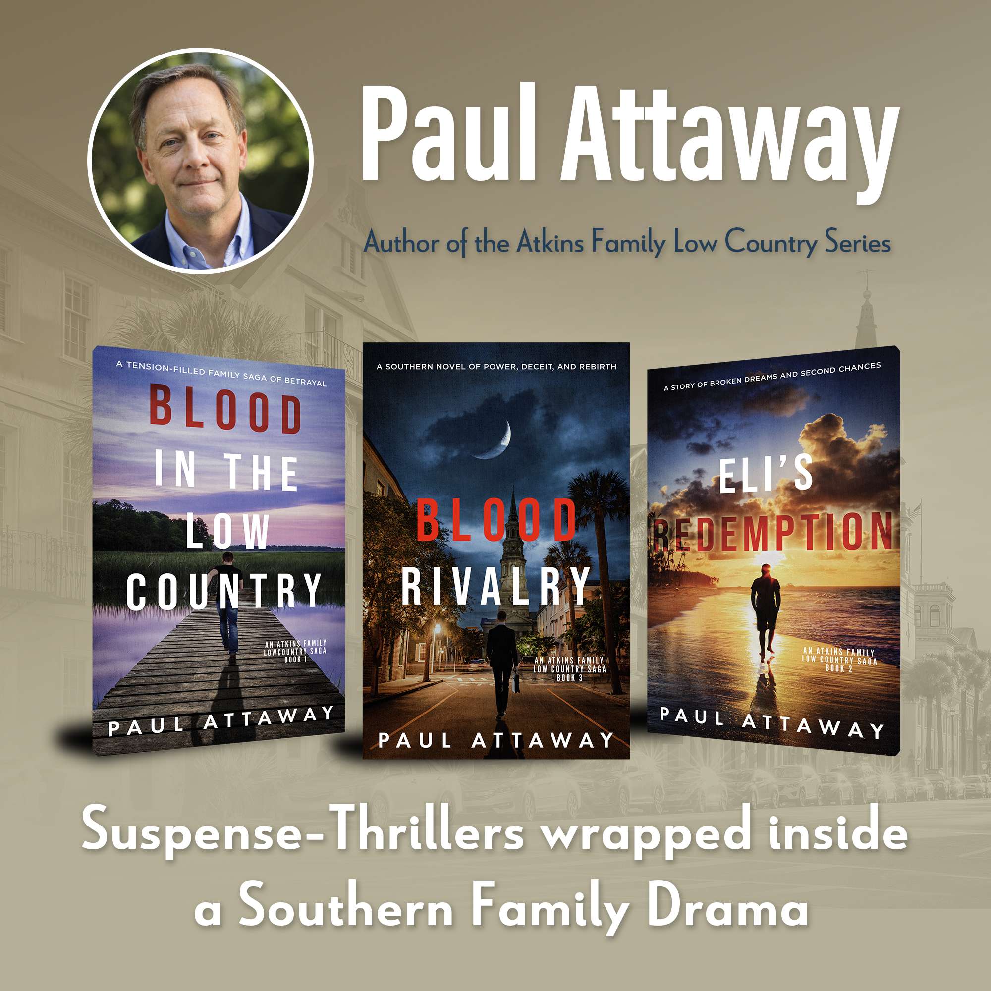 Neutral promotional graphic for Paul Attaway